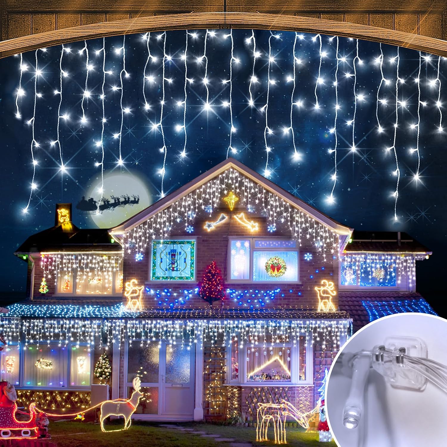 Lighting - Outdoor Christmas String Lights, 164FT 1512