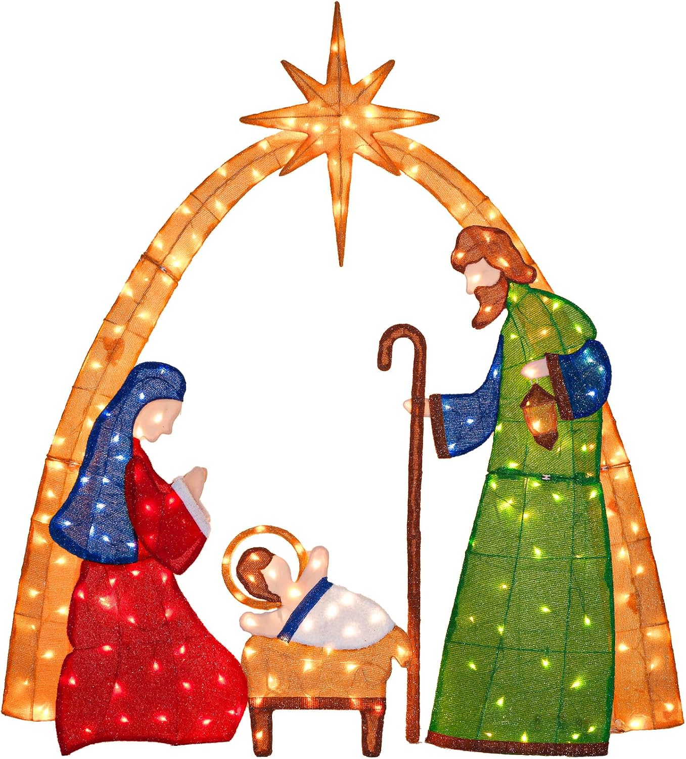 Lighting - 5.5 FT 2.5D Lighted Christmas Nativity