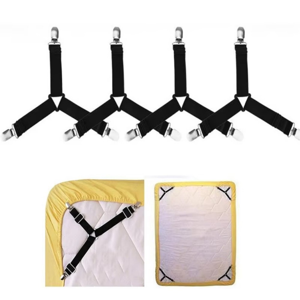 Waterproof Mattress Protector Breathable - 4Pcs/lot Bed Sheet Fasteners Holder Gadgets