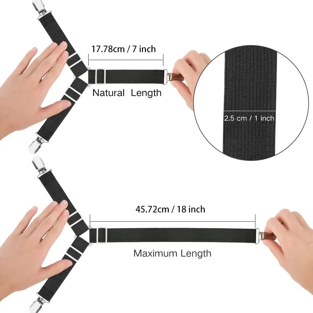 4pcs Adjustable Bed Sheet Fast - đánh giá và giá Bedding