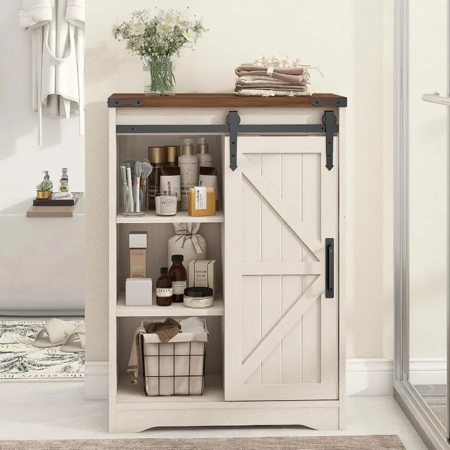 Farmhouse bathroom storage cab - đánh giá và giá Storage & Organization