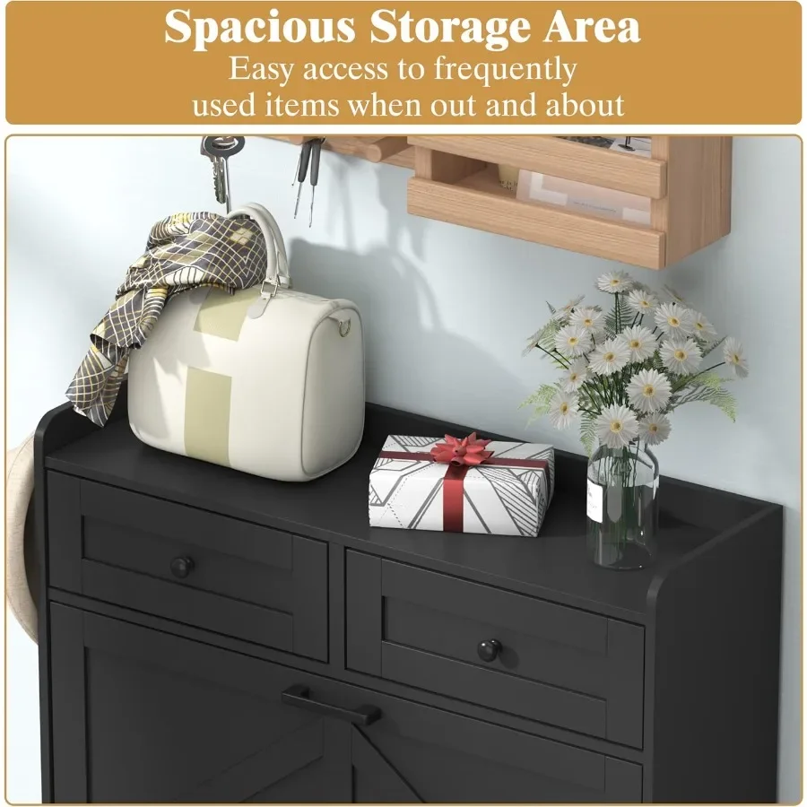 Black Shoe Cabinet with 2 Flip - đánh giá và giá Storage & Organization