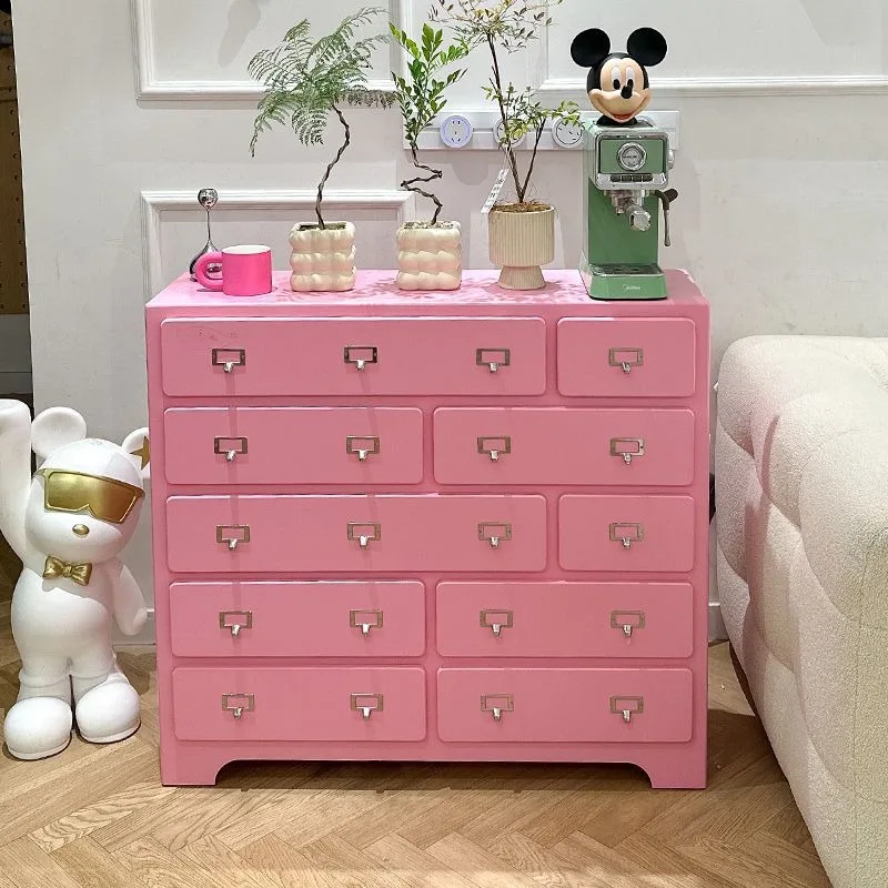 Pink solid wood ten chest cabi - đánh giá và giá Storage & Organization