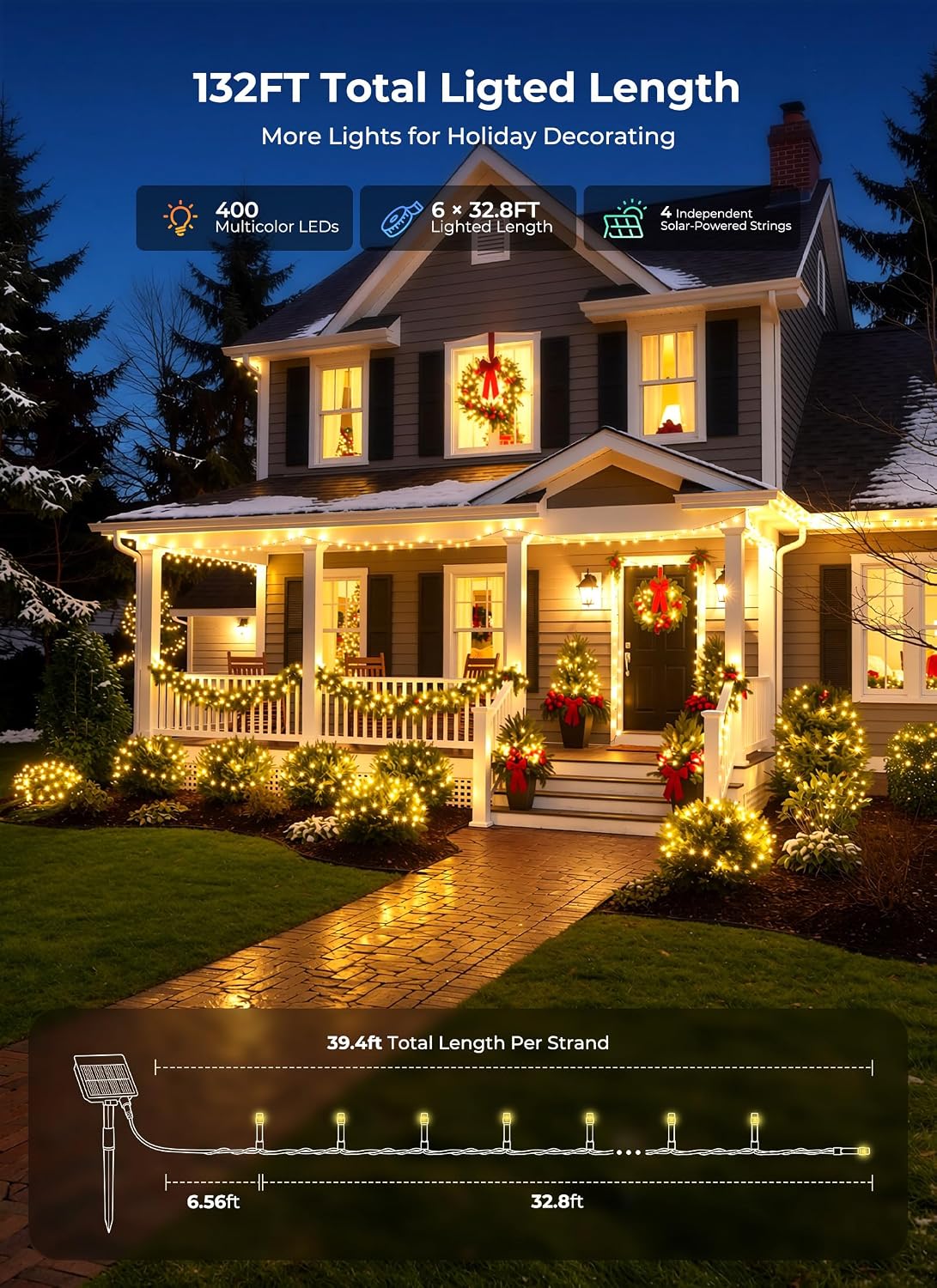 6-Pack Outdoor Solar Christmas - đánh giá và giá Lighting