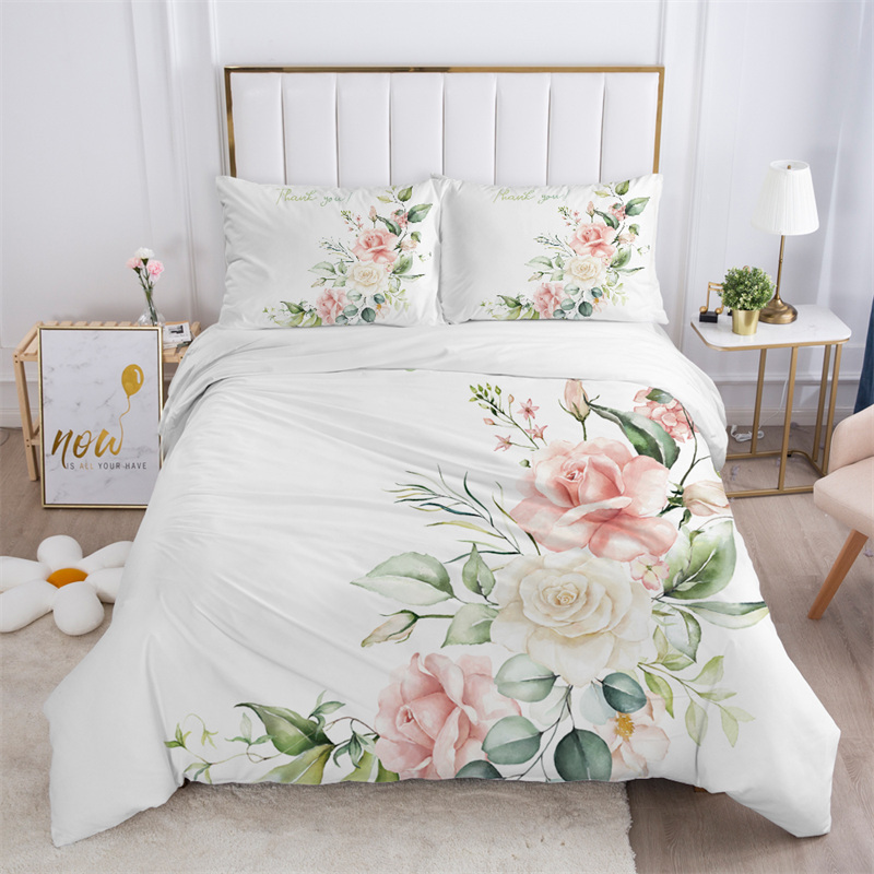 Rustic Flower White Bedding Se - đánh giá và giá Aesthetic Floral Duvet Cover