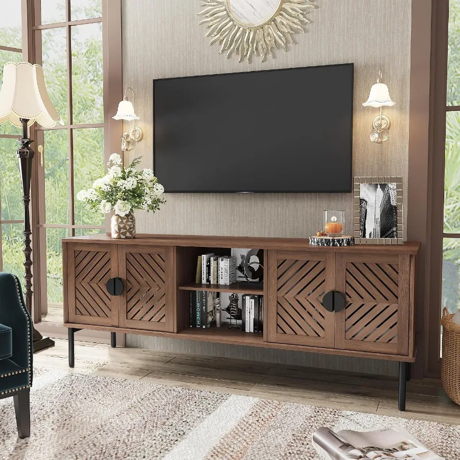 63 TV Stand for Living Room, E - đánh giá và giá Storage & Organization
