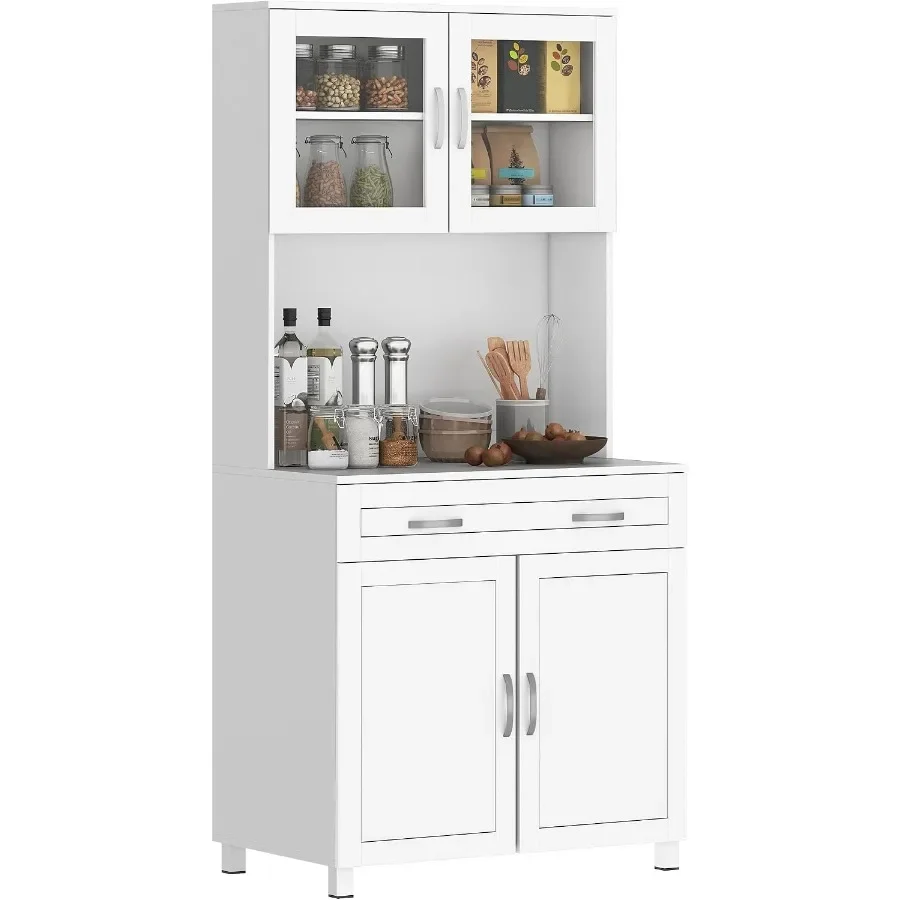 67 Pantry Cabinet Kitchen Hutc - đánh giá và giá Storage & Organization