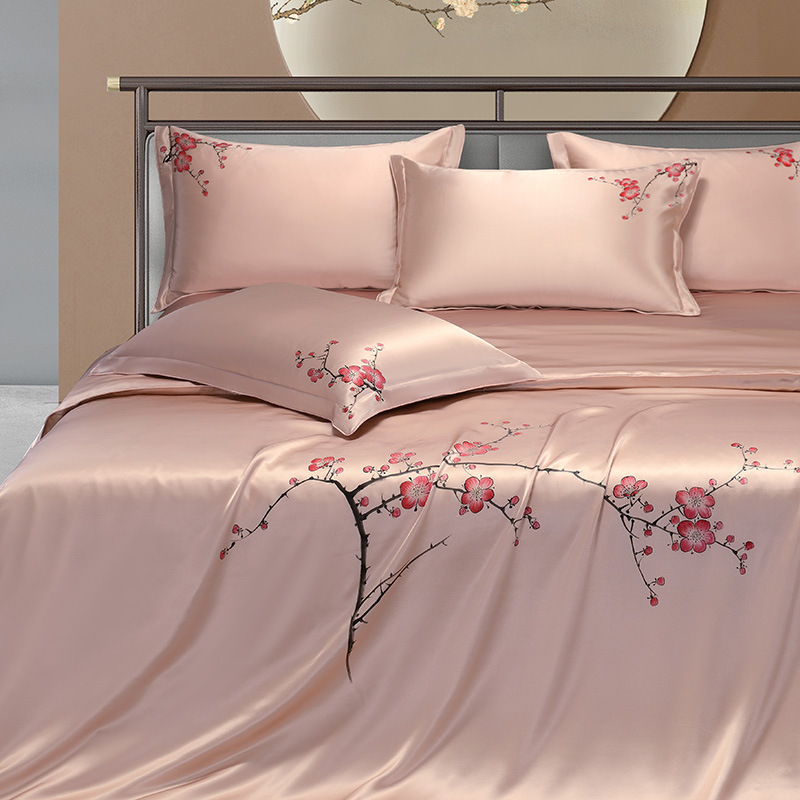 25mm Mulberry Silk Flowers Bed - đánh giá và giá Aesthetic Floral Duvet Cover