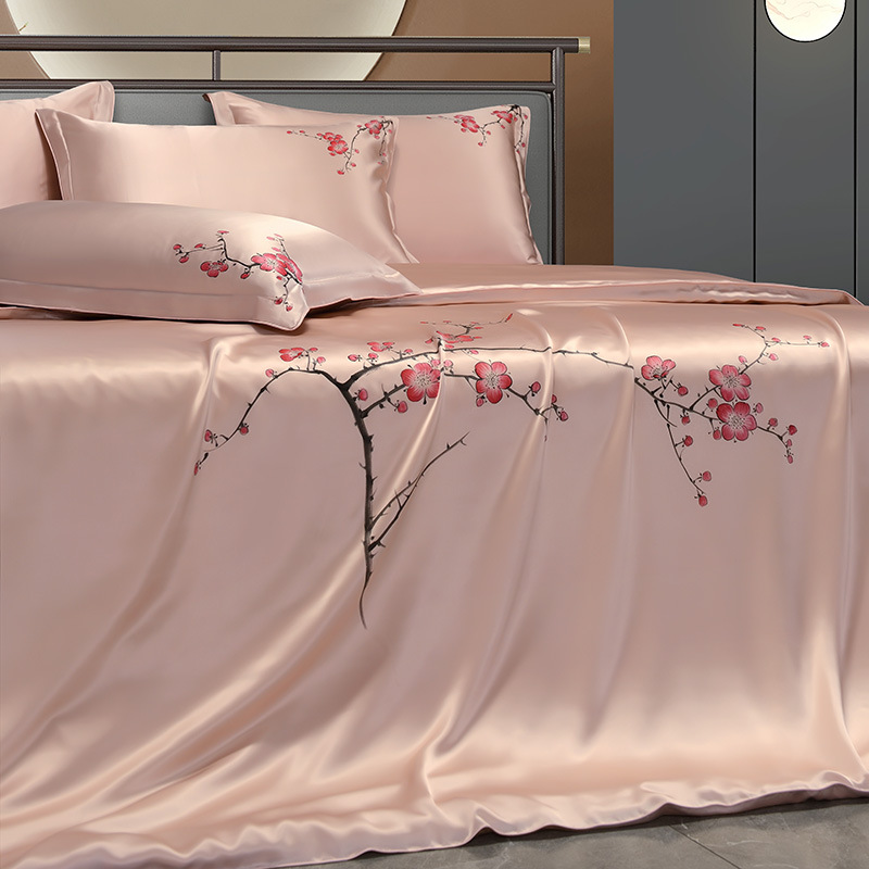 25mm Mulberry Silk Flowers Bed - đánh giá và giá Aesthetic Floral Duvet Cover
