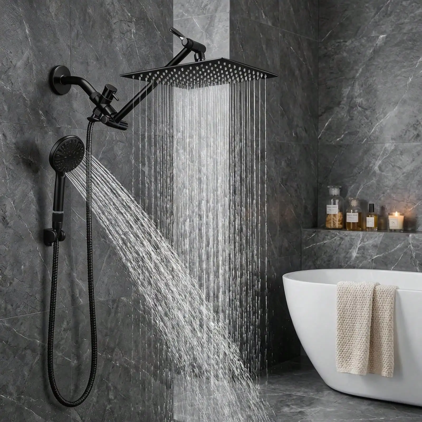 Dual Shower Head With Handheld - đánh giá và giá High Pressure Shower Head Handheld