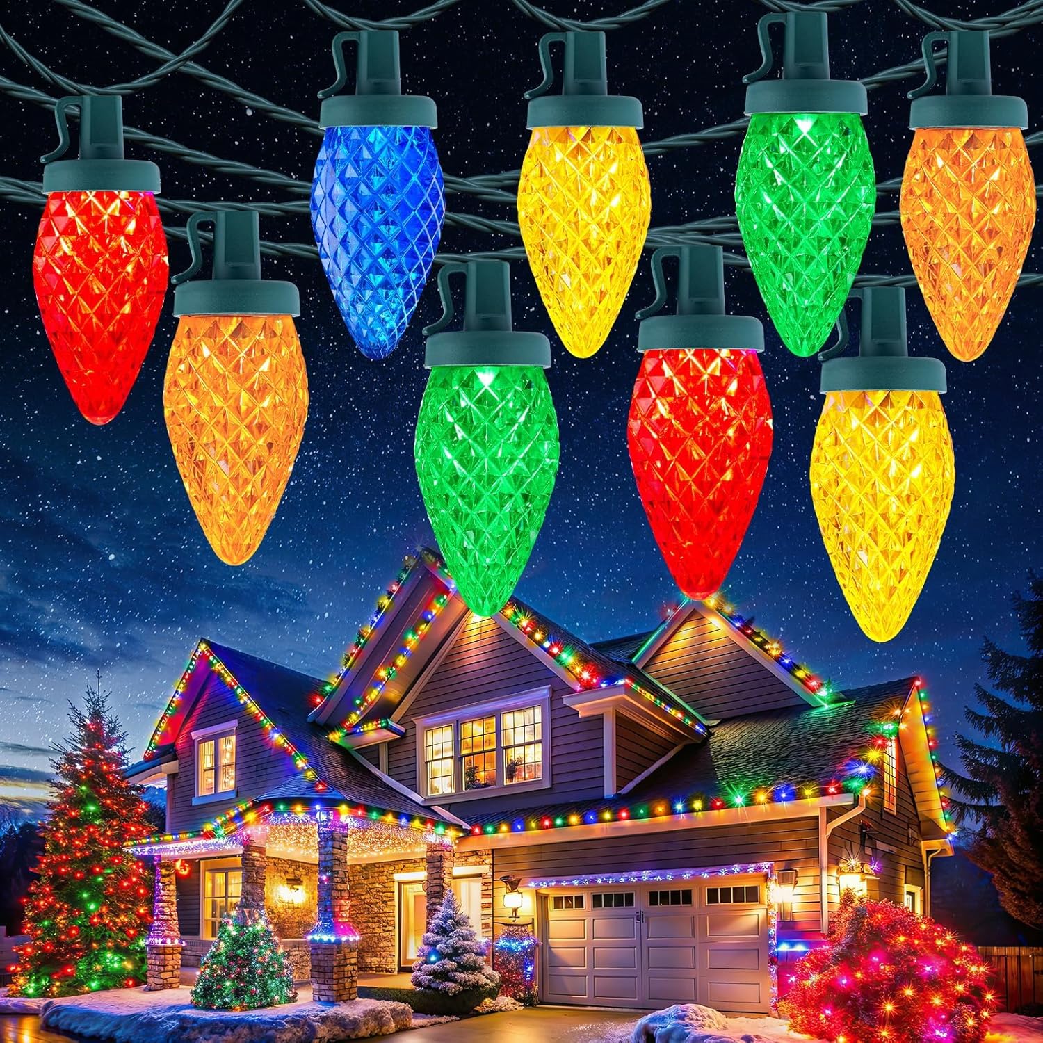 Outdoor C9 Christmas Lights, M - đánh giá và giá Lighting