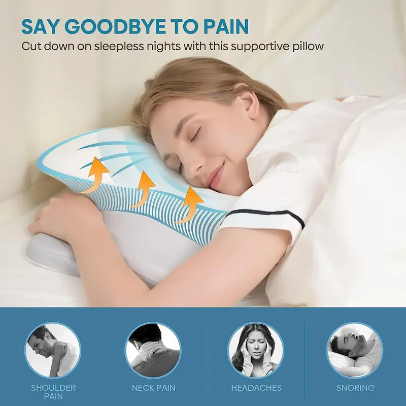 Odorless Orthopedic Memory Foa - đánh giá và giá Memory Foam Orthopedic Pillow Neck Pain