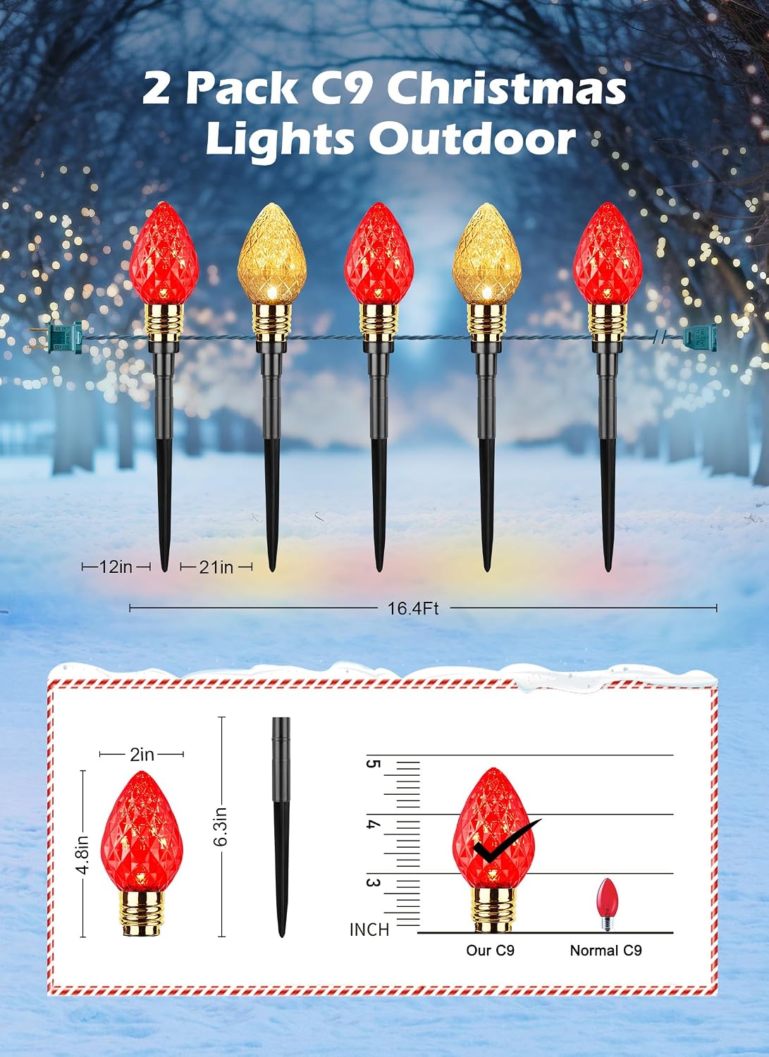 Outdoor Christmas Pathway Ligh - đánh giá và giá Lighting