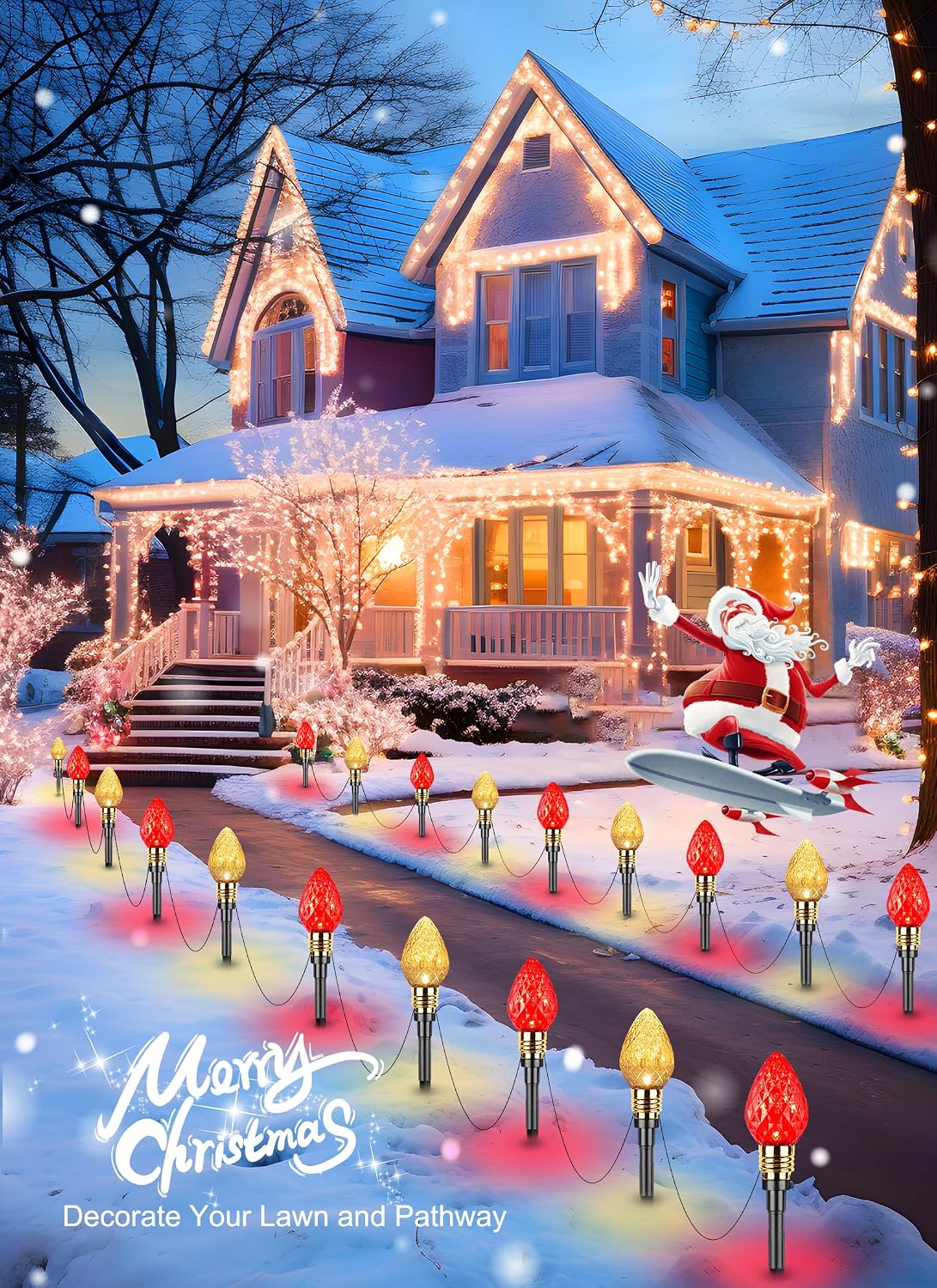 Outdoor Christmas Pathway Ligh - đánh giá và giá Lighting