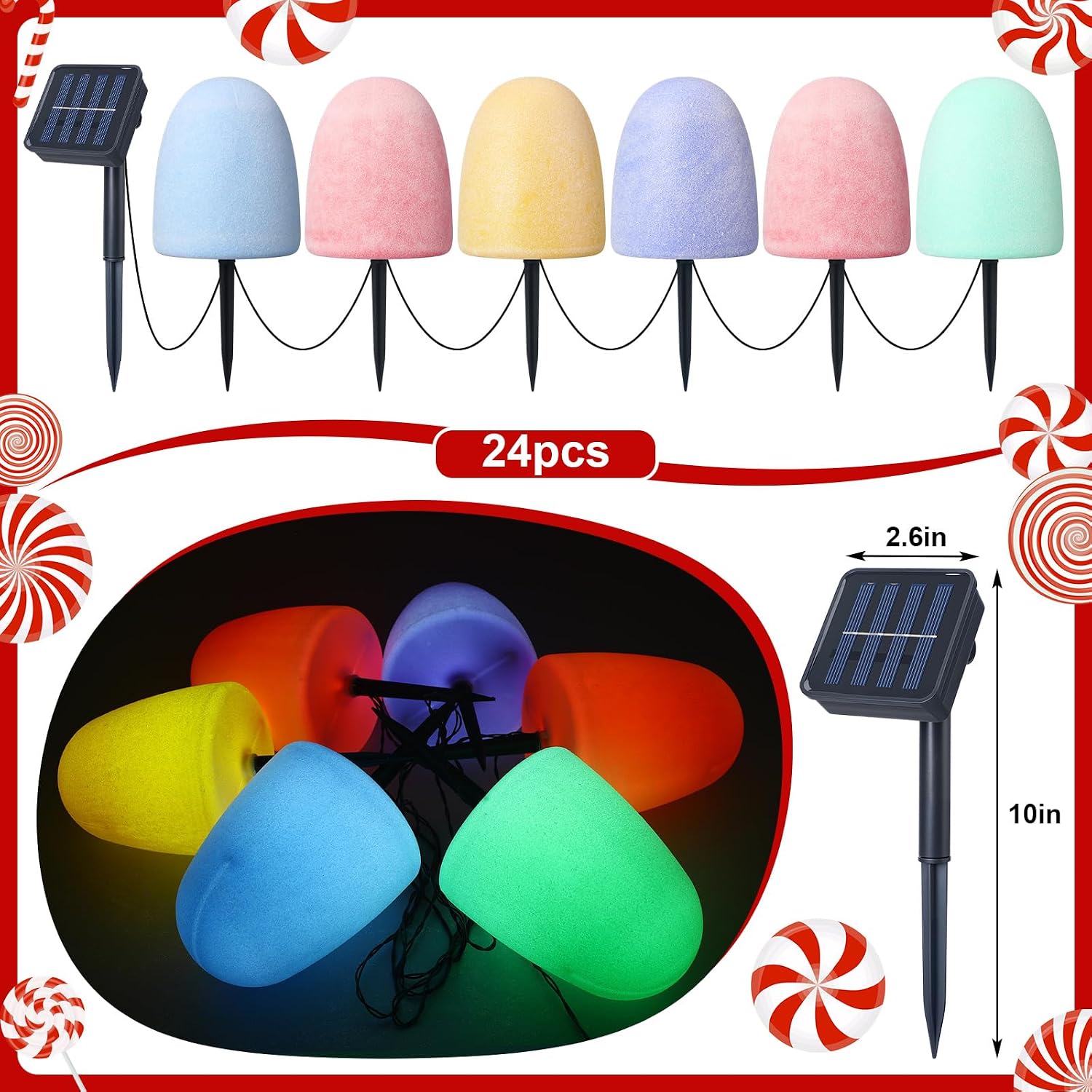 Colorful Solar Pathway Lights, - đánh giá và giá Lighting