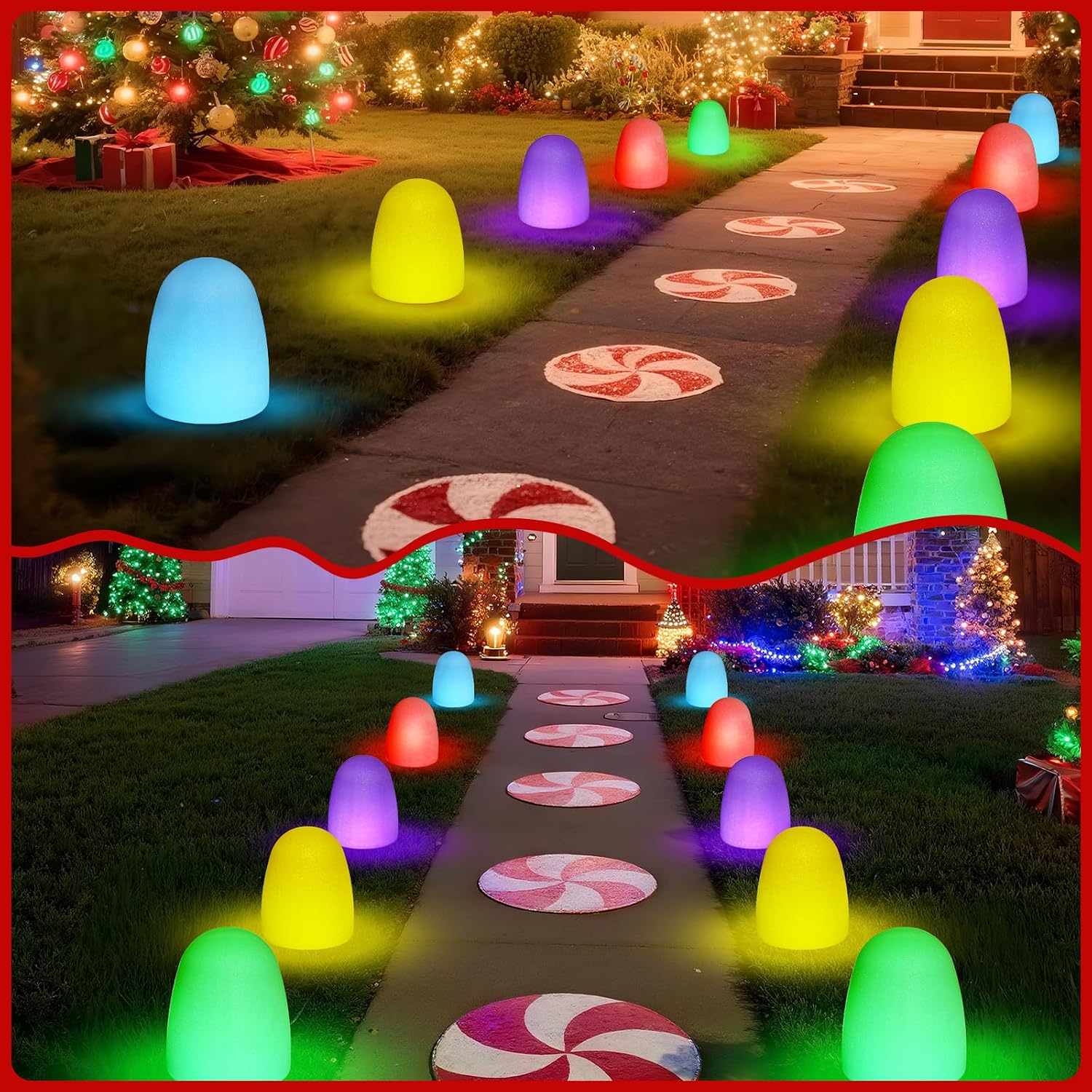 Colorful Solar Pathway Lights, - đánh giá và giá Lighting