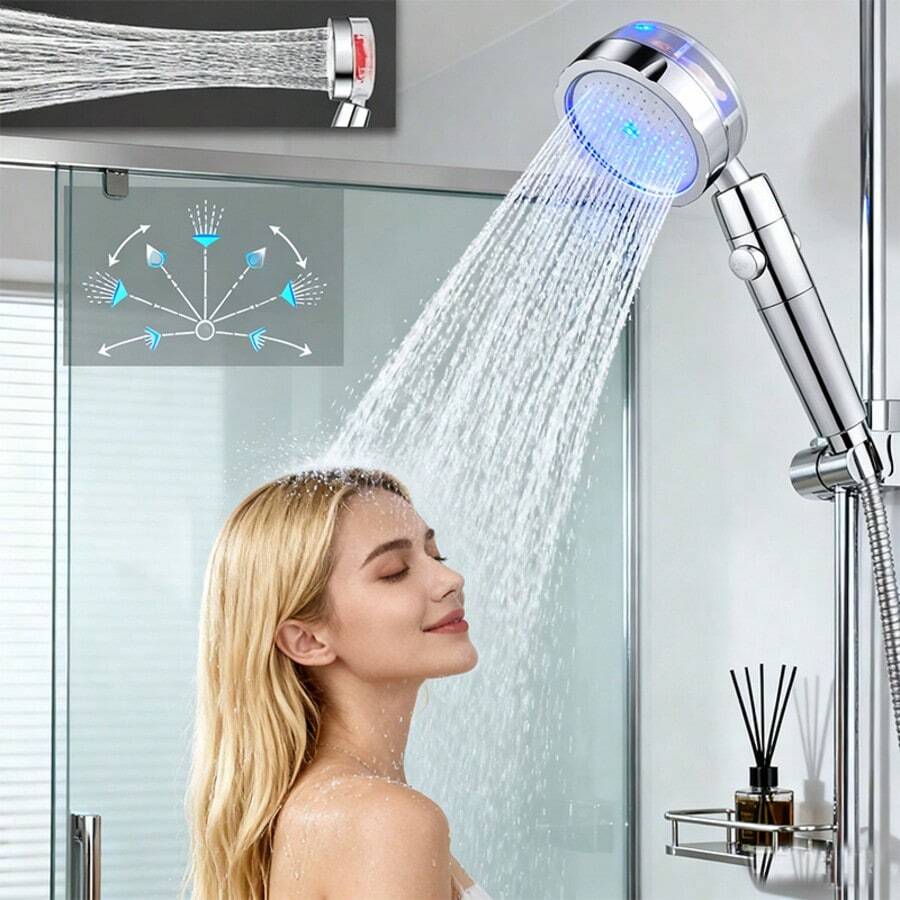 Propeller Driven Shower Head W - đánh giá và giá High Pressure Shower Head Handheld