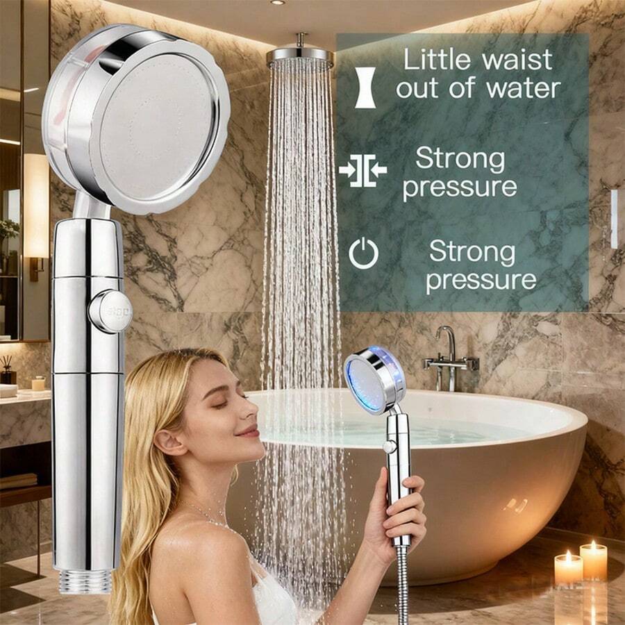 Propeller Driven Shower Head W - đánh giá và giá High Pressure Shower Head Handheld