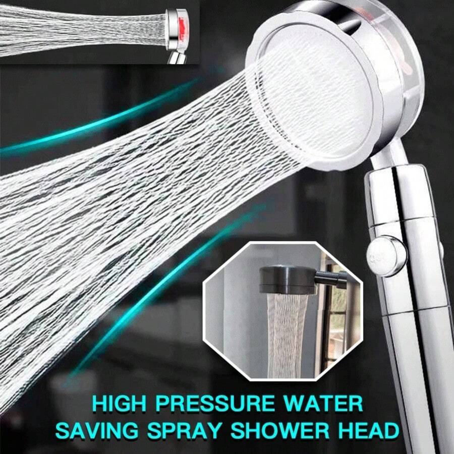 Propeller Driven Shower Head W - đánh giá và giá High Pressure Shower Head Handheld